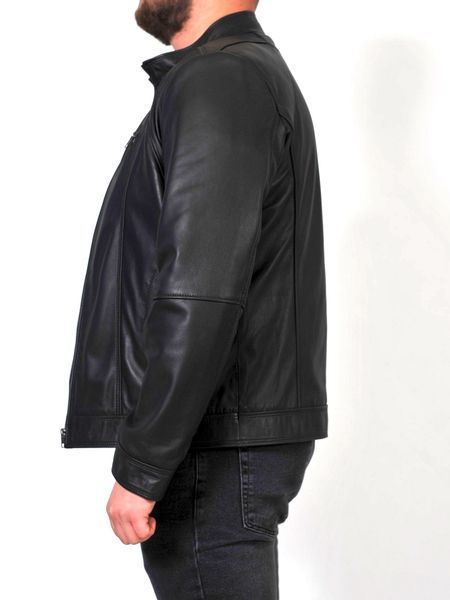 Чоловіча шкіряна куртка Epica EZ-022 чорна EZ-022-5XL фото