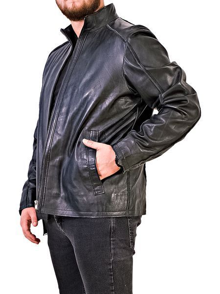 Мужская кожаная куртка EZ-016 EZ-016-4XL фото