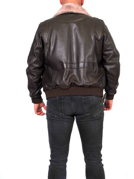 Чоловіча шкіряна куртка Epica EZ-032 коричнева EZ-032-2XL фото