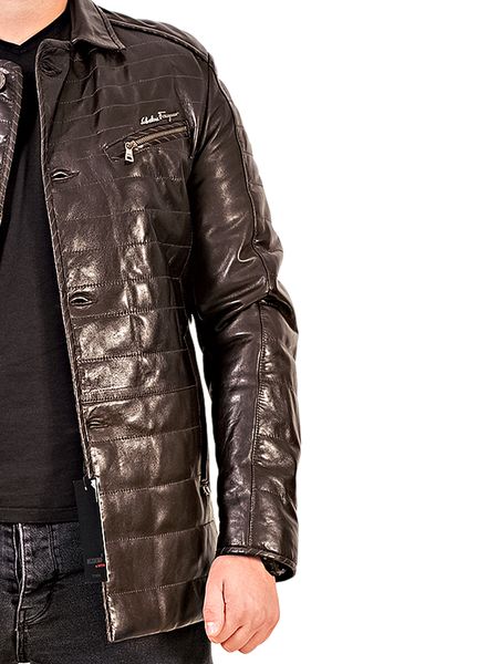 Мужская кожаная куртка Epica EZ-012 S черная EZ-012-S фото
