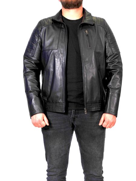 Чоловіча шкіряна куртка Epica EZ-001 3XL чорна EZ-001-3XL Чорна фото