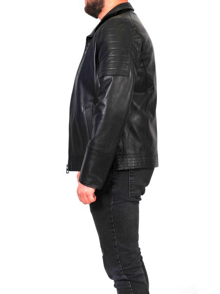 Чоловіча шкіряна куртка Epica EZ-001 3XL чорна EZ-001-3XL Чорна фото