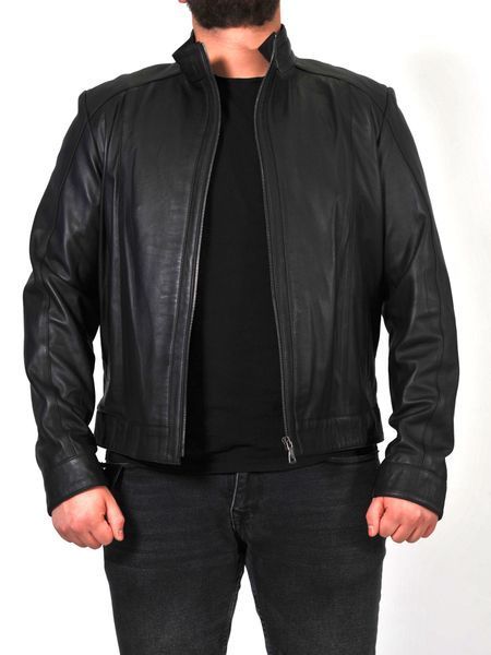 Чоловіча шкіряна куртка Epica EZ-018 5XL чорна  EZ-018-5XL фото