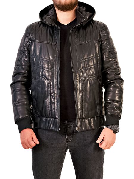 Кожаная мужская куртка EZ-5157 5XL EZ-5157-5XL фото