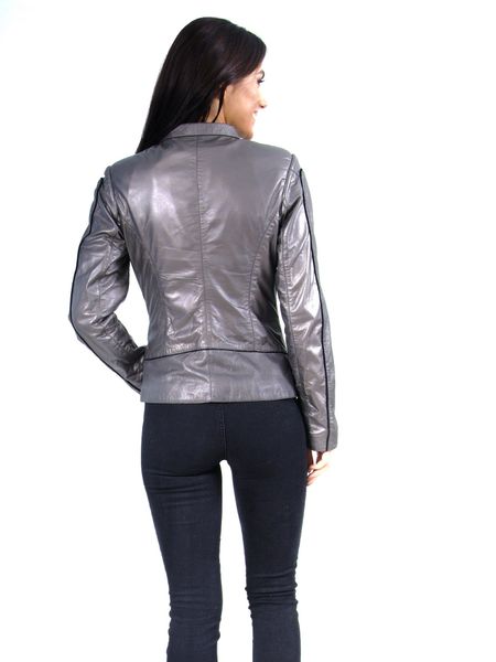 Жіноча шкіряна куртка Z-1238 GRI XS Z-1238 GRI-XS фото