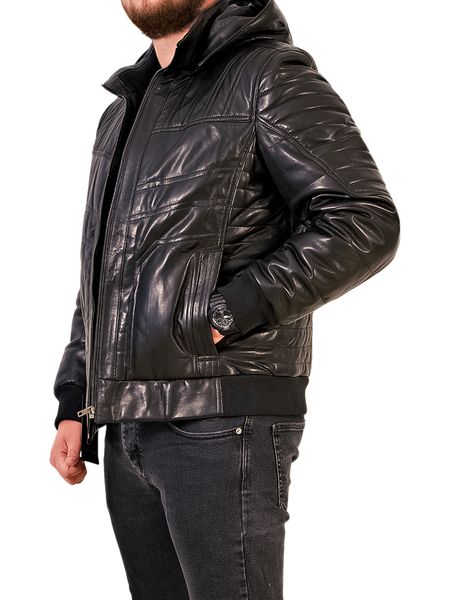 Шкіряна чоловіча куртка EZ-5157 5XL EZ-5157-5XL фото