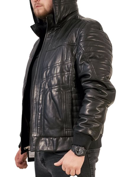 Шкіряна чоловіча куртка EZ-5157 5XL EZ-5157-5XL фото