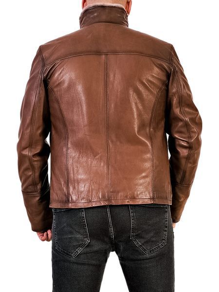 Чоловіча натуральна дублянка EZ-002 WHISKY EZ-002 WHISKY-4XL фото