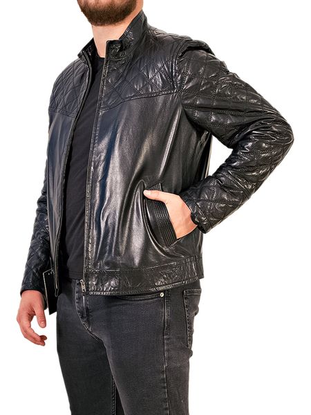 Мужская кожаная куртка EZ-005 S EZ-005-S фото