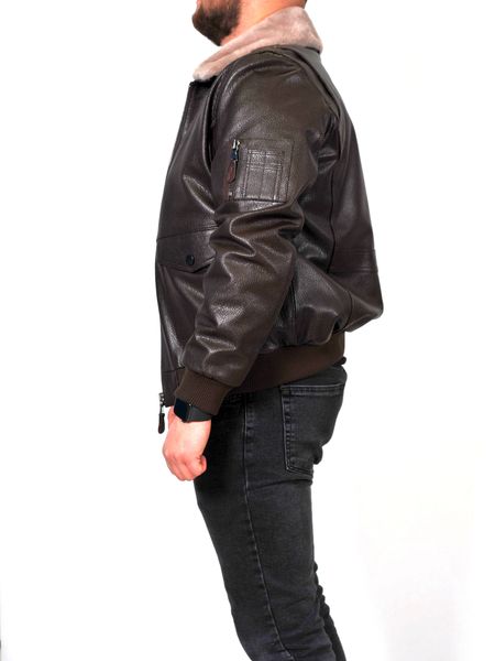 Чоловіча шкіряна куртка Epica EZ-032 M коричнева EZ-032-M фото