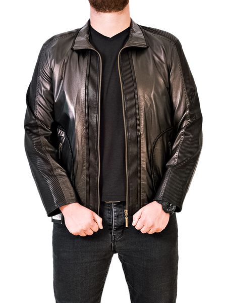 Мужская кожаная куртка Epica RON-GEPARD L черная RON-GEPARD-L фото