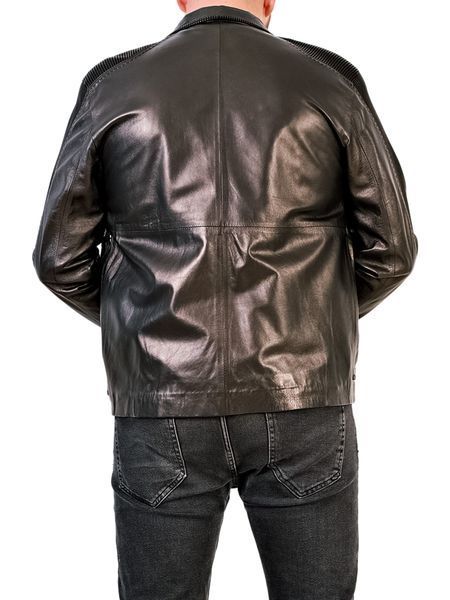 Мужская кожаная куртка Epica RON-GEPARD черная RON-GEPARD-XL фото